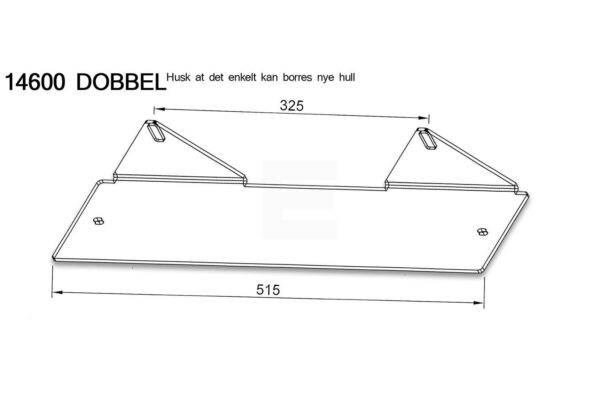 Lumen V2 dobbel nummerplåtsfäste (stk) - Bild 3